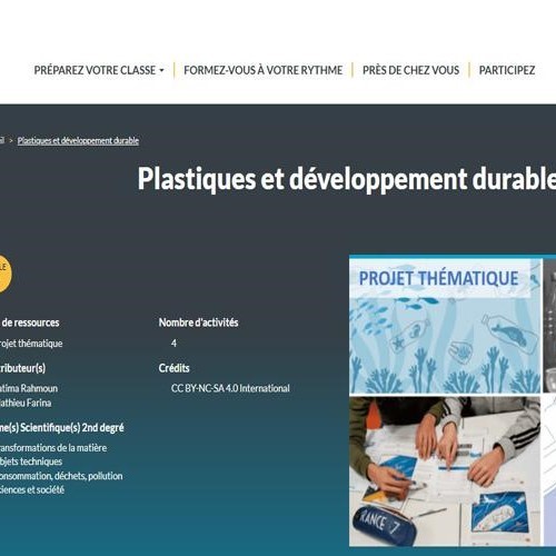 Plastiques et développement durable