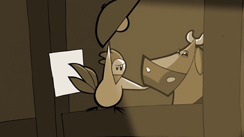 un poulet dur à cuire